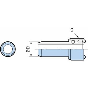 Tubos para refrigerante Tipo 1° de giro (DIN) para forma A/E